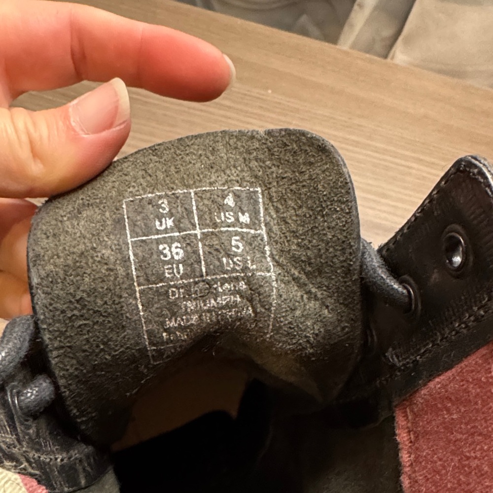 Dr. Martens Charcoal Leather Lace Up Boots - Picture 9 of 10